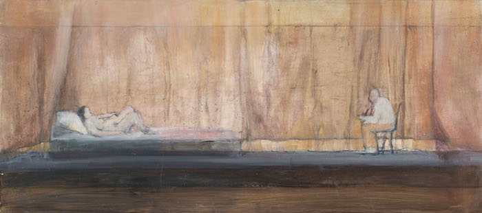 Durer (modella e pittore). Olio su tavola, cm. 20 x 45. 2010/2012. (...)