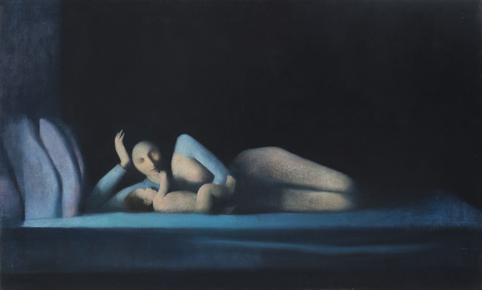 Madre notturna. Olio su tela, cm. 100 x 60. 2006/2012. Collezione (...)