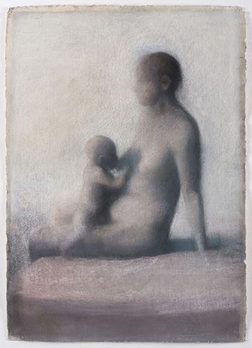 Madre laterale. Pastello su carta Amalfi, cm. 50 x 70. 2004/2005. Proprietà (...)