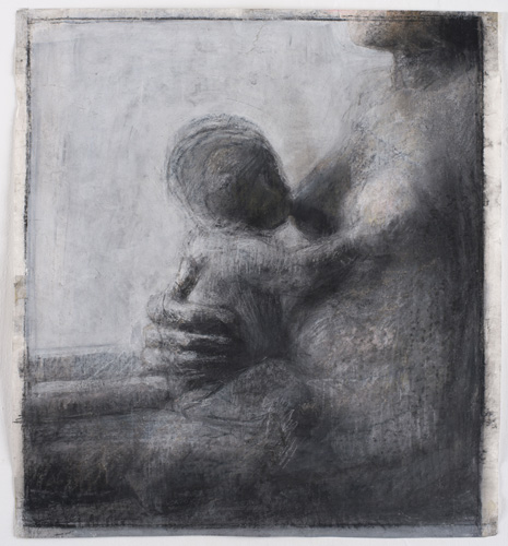 Mano e bambino. Pastello e carboncino su carta, cm. 44 x 39 . 2004/2005. (...)