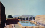 Villa Adriana. Olio su tela, cm. 227 x 142. 1996