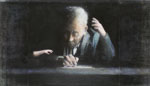 Scrittore. Olio su tela, cm 45 x 30. 2010