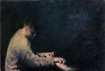 La Nera. Olio su tela, cm 400x160. 1994/95