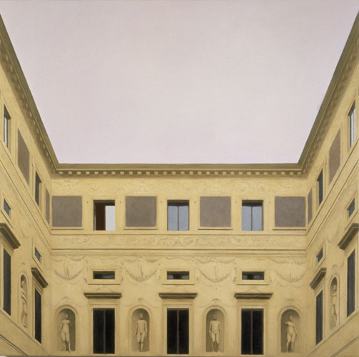 Palazzo Spada. Olio su tela, cm. 120 x 120. 1998. Collezione Bulgari, (...)