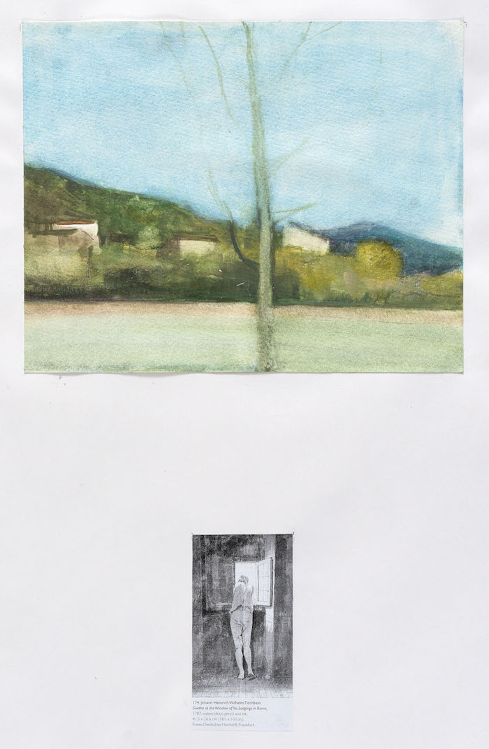 Albero, Goethe. Acquarello su carta, cm. 70 x 50. 2017. Proprietà (...)
