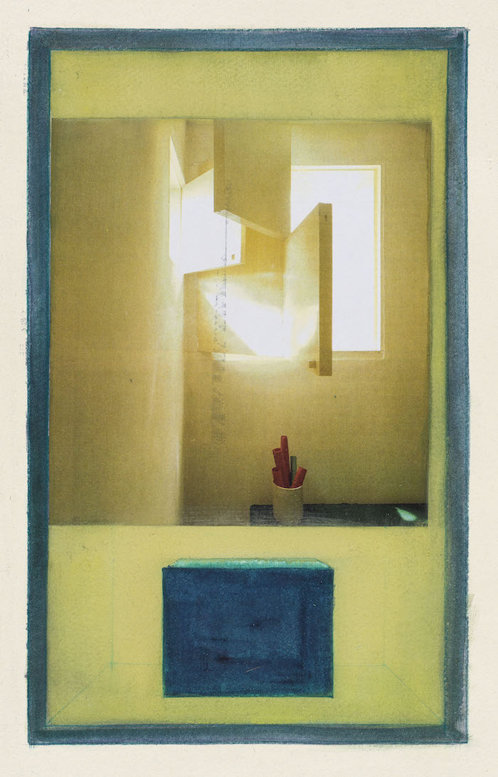Altare finestra Barragan. Acquarello e collage su carta, cm. 57 x 38. 2017. (...)
