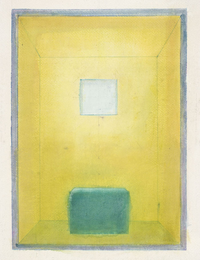 Altare finestra bianca. Acquarello su carta, cm. 51 x 36,5. 2017. Proprietà (...)