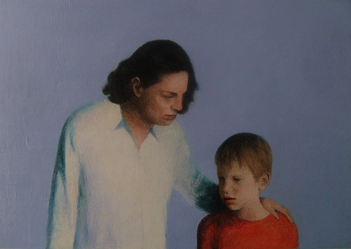 Ritratto di Elisa con Nico. Tempera all'uovo su tavola, cm. 2009. (...)